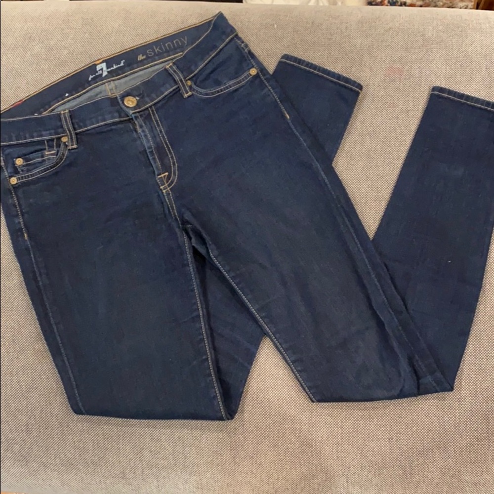 7 for all mankind ankle skinny jeans. Size 27.